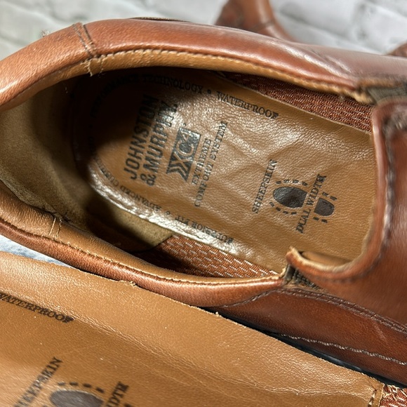 Johnston & Murphy Stanton Runoff XC4 Dark Cherry Leather Slip-On Mens 9M🌟VGUC🌟 - Picture 15 of 16